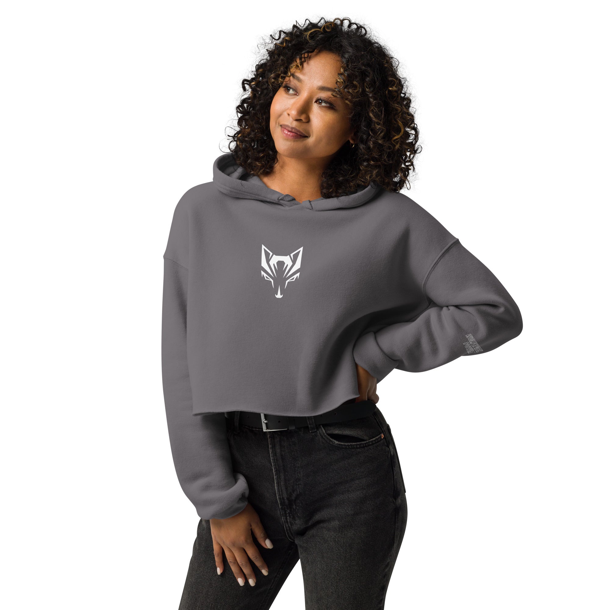 Wolfepack Logo Crop Hoodie